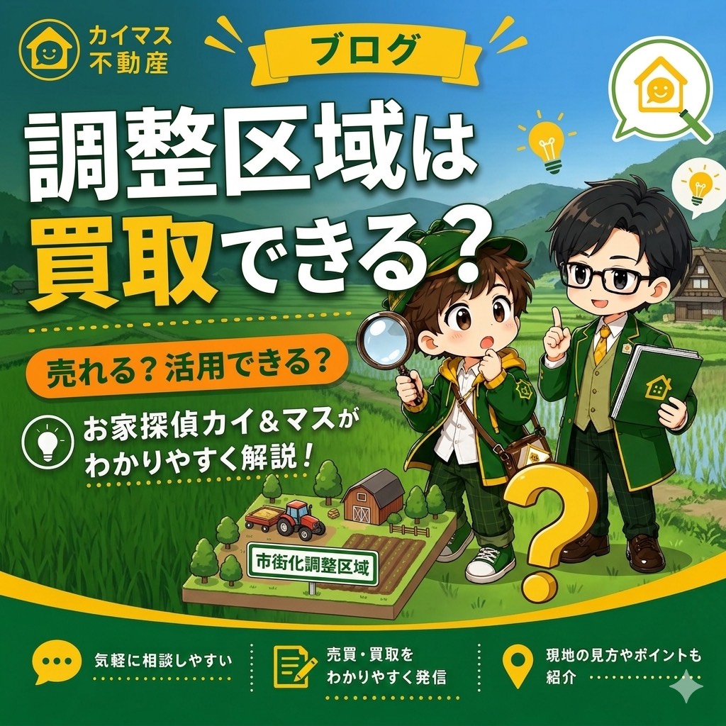 【市街化調整区域】新しく家が建てられないエリアの土地は売れない？マスのウルトラCでスピード買取！