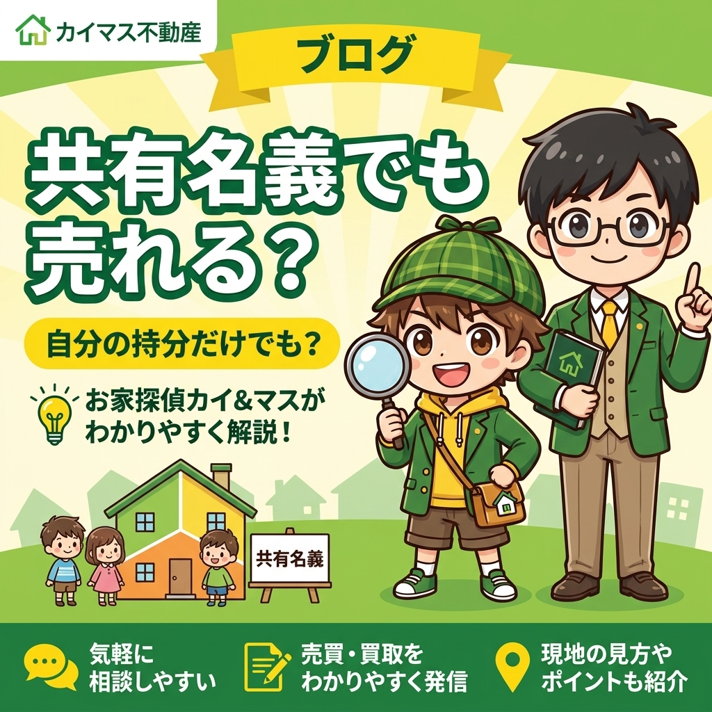 【共有名義】兄弟で相続した不動産、自分の持分だけ売れる？マスの太鼓判で現状のまま即金買取！
