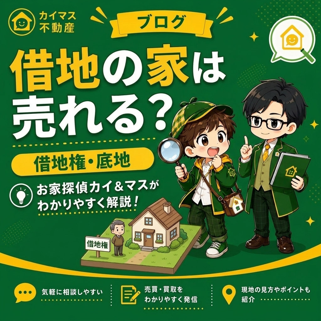 【借地権・底地】土地を借りている家は売れる？マスの太鼓判で現状のまま即金買取！