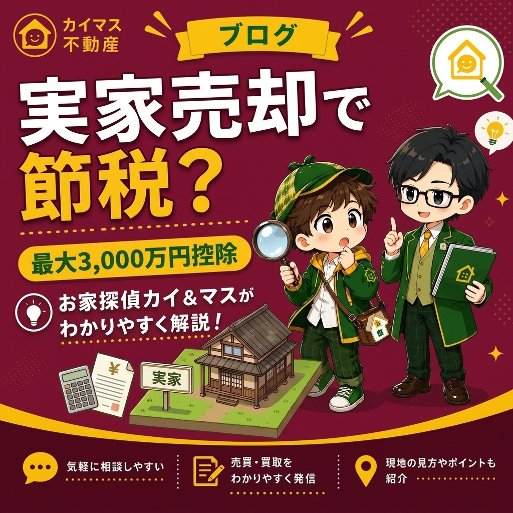 【相続空き家の特例】実家の売却で最大3,000万円控除？知らないと損する制度をマスが解説！