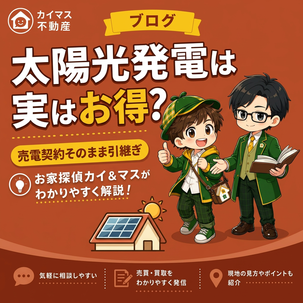 【太陽光発電】売電契約付き住宅は実は資産価値アップ？マスが解説！