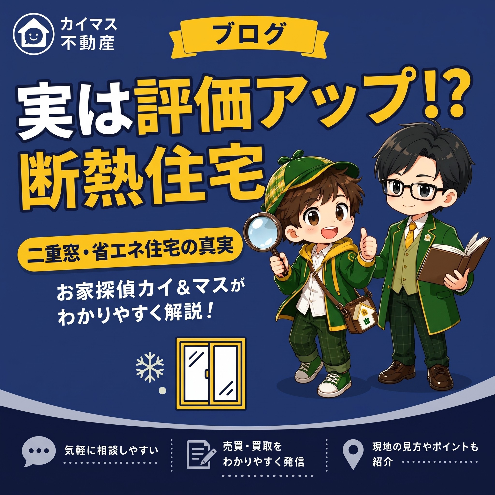 【断熱リフォーム】二重窓・省エネ住宅は実は査定でプラス評価？マスが解説！