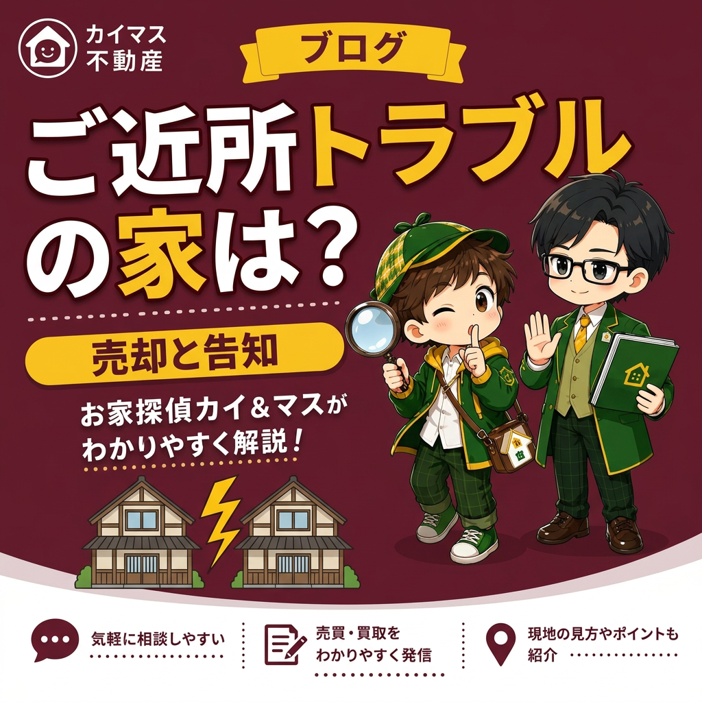 【近隣トラブル】騒音やもめごとがある家は売れない?告知は必要?マスの太鼓判で現状のまま即金買取!