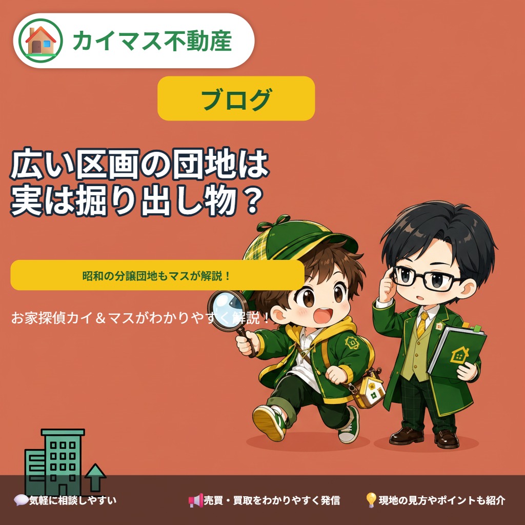 【昭和の分譲団地】広い区画の団地は実は掘り出し物?マスが解説!